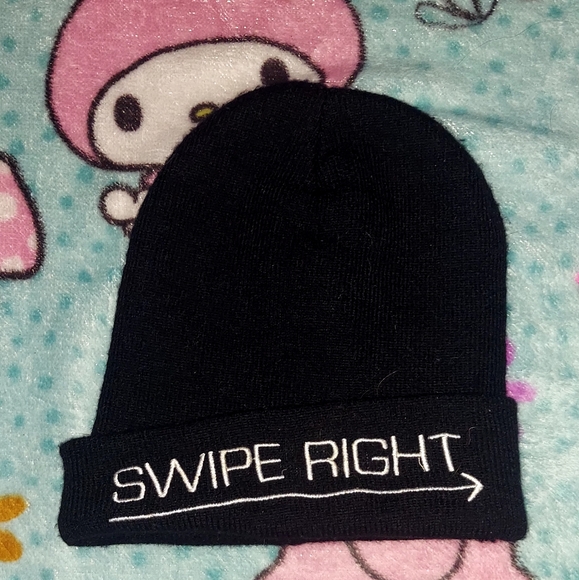 Swipe Right Emo Beanie - Picture 5 of 6
